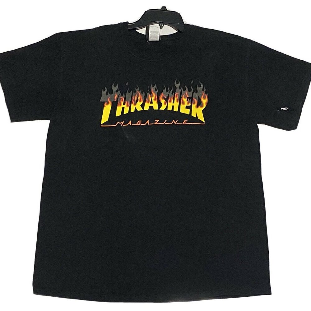 Thrasher Magazine Flame Logo Short Sleeve T Shirt